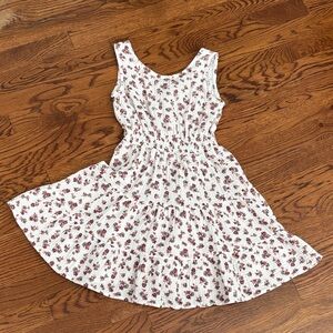 BearPaw White and Pink Floral Kids Dress